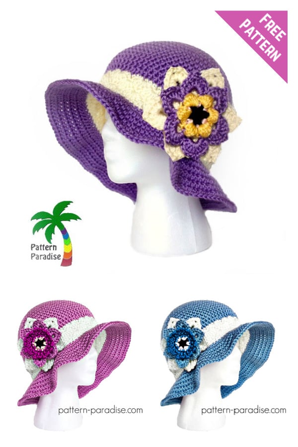 Summer Joy Sun Hat Free Crochet Pattern