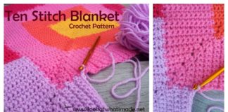 Ten Stitch Blanket Free Crochet Pattern