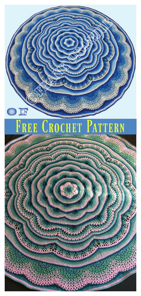 Tides of Change Blanket Free Crochet Pattern