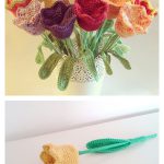 Tulip Flower Free Crochet Pattern