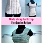 Wide Strap Tank Top Free Crochet Pattern