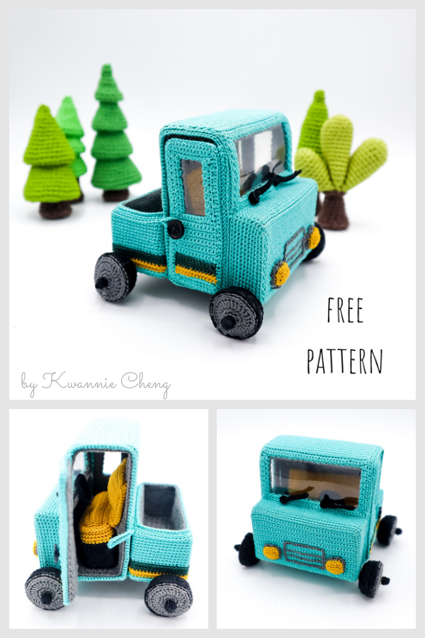 Amigurumi Pickup Truck Free Crochet Pattern