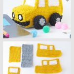 Amigurumi School Bus Soft Toy Free Crochet Pattern