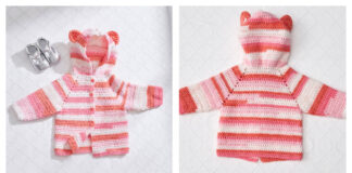 Baby Bear Hoodie Sweater Free Crochet Pattern