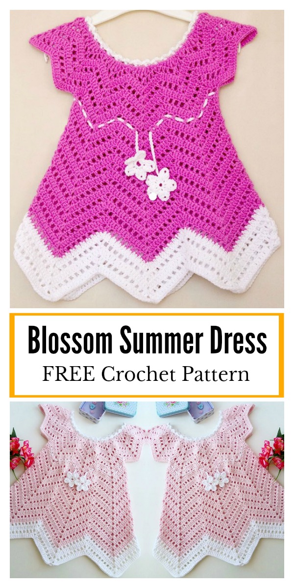 Baby Blossom Summer Dress FREE Crochet Pattern