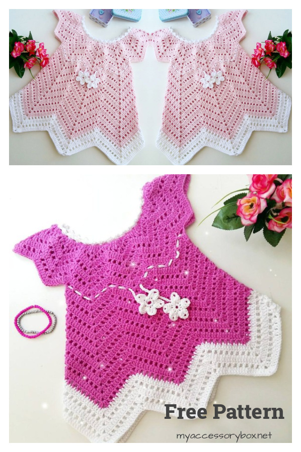 Baby Blossom Summer Dress FREE Crochet Pattern 