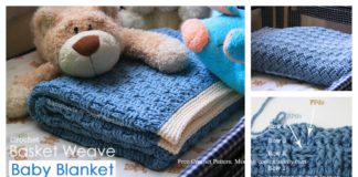 Basket Weave Baby Blanket Free Crochet Pattern