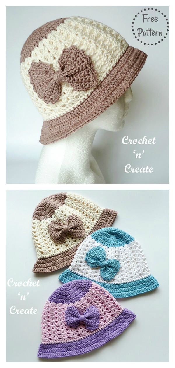Brimmed Summer Hat Free Crochet Pattern