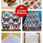Butterfly Afghan Blanket Crochet Patterns