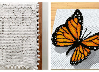 Butterfly Afghan Blanket Crochet Patterns