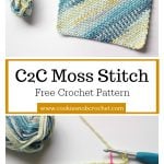 C2C Moss Stitch Free Crochet Pattern