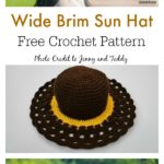 Cappuccino Frappe Wide Brim Sun Hat Free Crochet Pattern