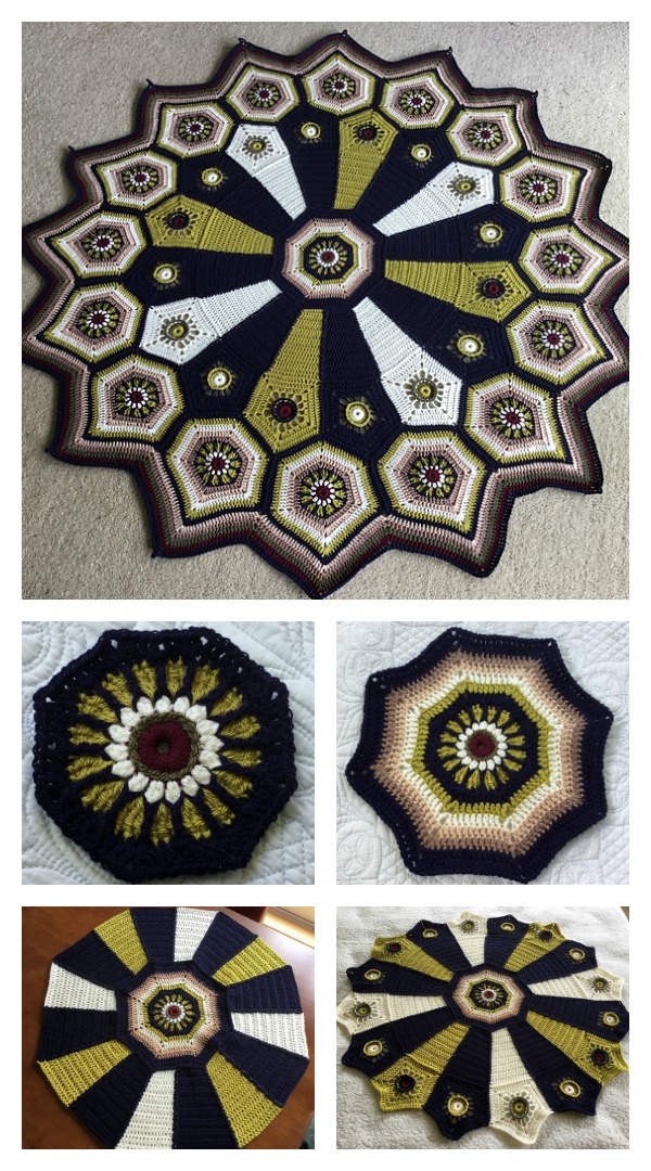Carousel Blanket Free Crochet Pattern 