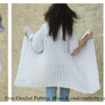 Cascading Kimono Cardigan Free Crochet Pattern