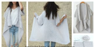 Cascading Kimono Cardigan Free Crochet Pattern