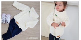 Children Snowdrop Cardigan Sweater Free Crochet Pattern