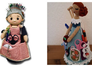 Crafter Doll Organizer Free Crochet Pattern
