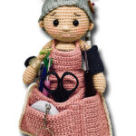 Crafter Granny Doll Organizer Free Crochet Pattern