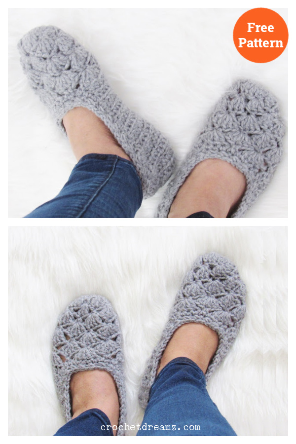 Easy Crochet Slippers Free Crochet Pattern 
