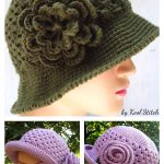Granny Brimmed Hat Free Crochet Pattern