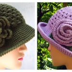 Granny Brimmed Hat Free Crochet Pattern