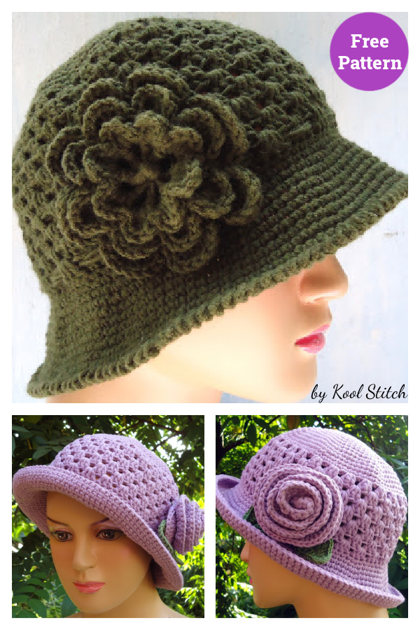 Granny Brimmed Hat Free Crochet Pattern