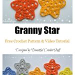 Granny Star Free Crochet Pattern and Video Tutorial