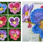 Granny’s Pansy Free Crochet Pattern