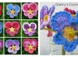 Granny’s Pansy Free Crochet Pattern