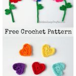 Heart Flowers Free Crochet Pattern