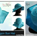 Hexagon Sun Hat Free Crochet Pattern