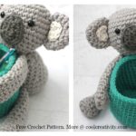 Koala Bear Basket Free Crochet Pattern