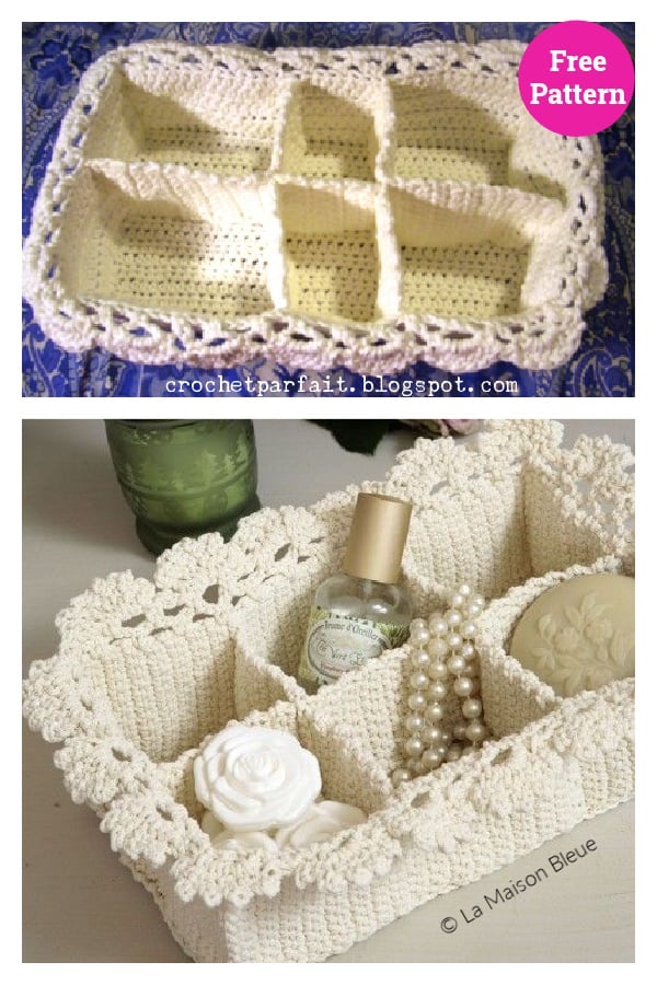 Lace Spa Basket Free Crochet Pattern