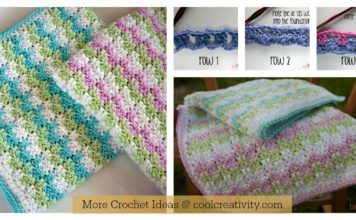 Leaping Stripes and Blocks Blanket Free Crochet Pattern and Video Tutorial
