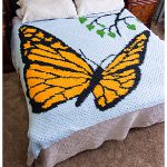 Mini C2C Butterfly Blanket Free Crochet Pattern