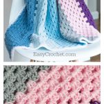 Modern Granny Baby Blanket Free Crochet Pattern