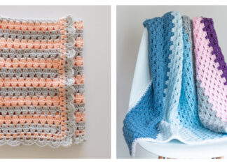 Modern Granny Baby Blanket Free Crochet Pattern
