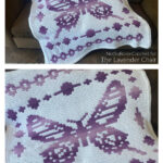 Mosaic Butterfly Blanket Free Crochet Pattern