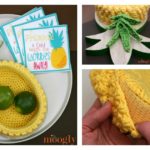 Pineapple Basket Free Crochet Pattern and Video Tutorial