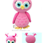 Pink Owl Amigurumi Doll Free Crochet Pattern