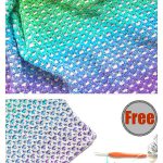 Rainbow Double Sided Baby Shell Blanket Free Crochet Pattern