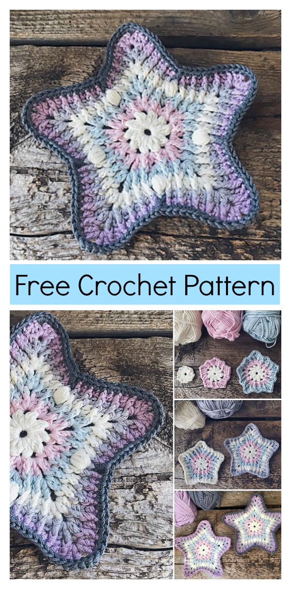 Sea Star Coaster Free Crochet Pattern