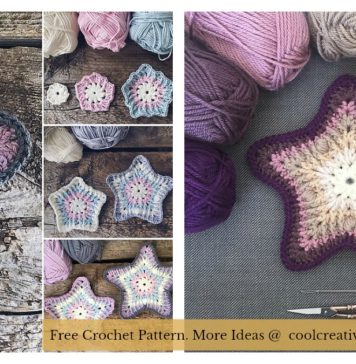 Sea Star Coaster Free Crochet Pattern