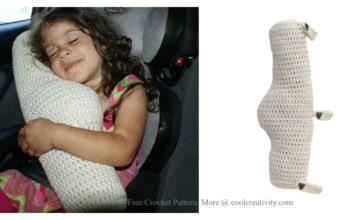 Seat Belt Travel Pillow Crochet Pattern