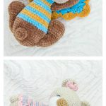 Sleeping Bear Amigurumi Crochet Pattern