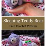 Sleeping Teddy Bear Free Crochet Pattern