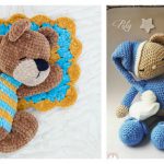 Sleepy Bear Amigurumi Free Crochet Pattern and Paid