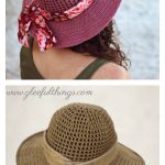 Summer Desert Sun Hat Free Crochet Pattern