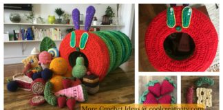The Very Hungry Caterpillar Free Crochet Pattern