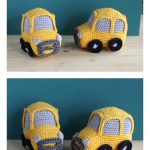 Vehicle Amigurumi School Bus Free Crochet Pattern